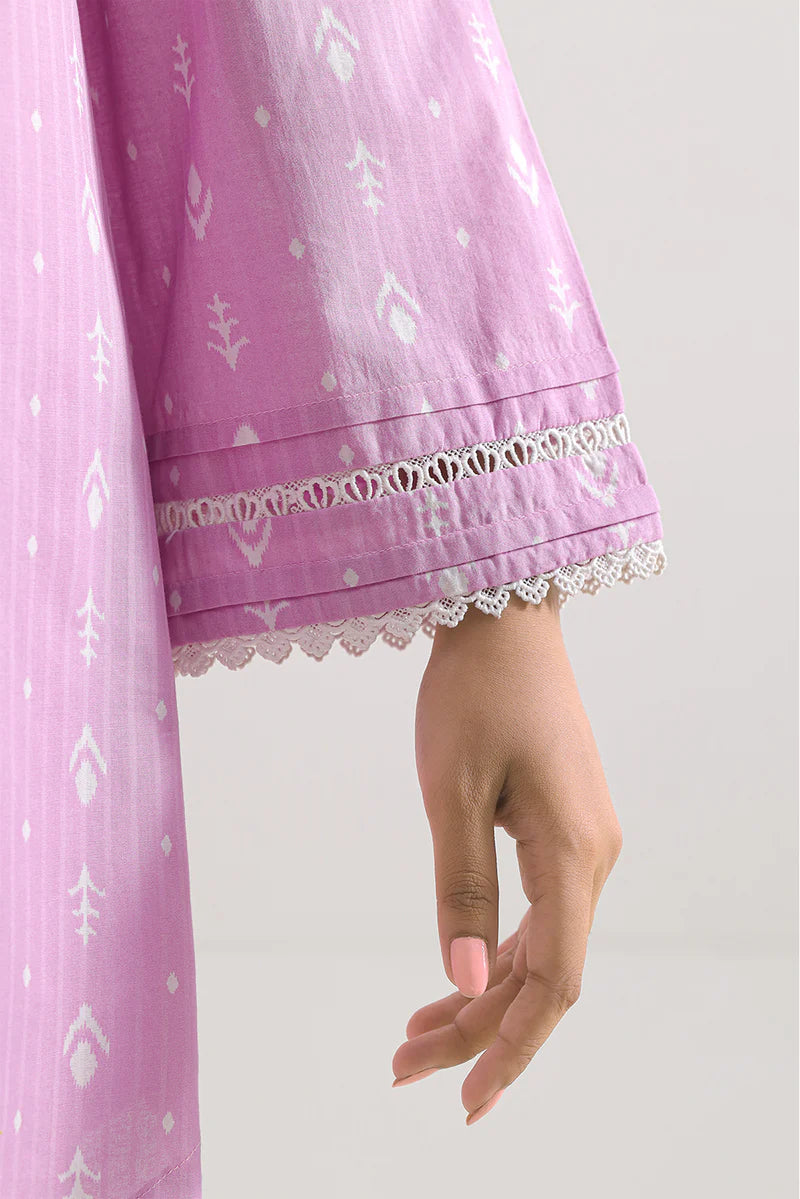 Printed Strip Lawn Stitched 2 Piece (Shirt/Trouser)