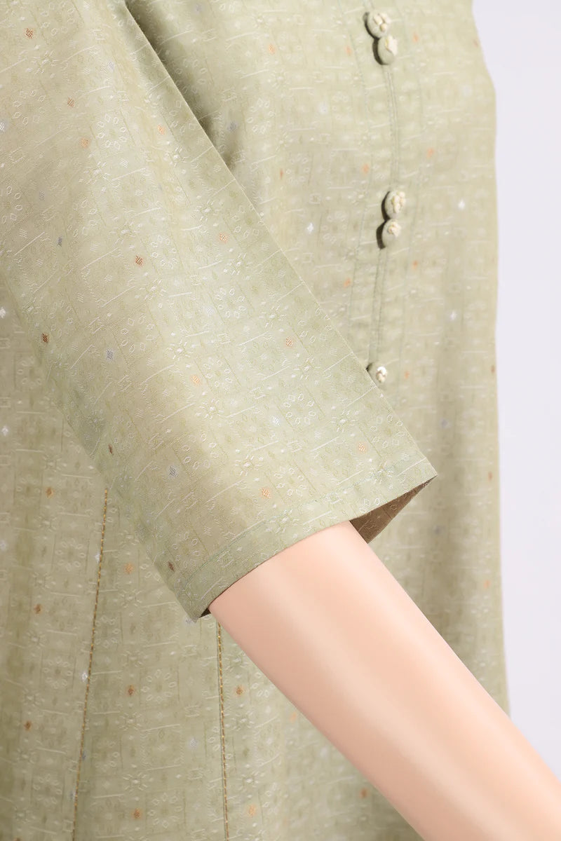 Cotton Jacquard Stitched 2 Piece (Shirt/Trouser)