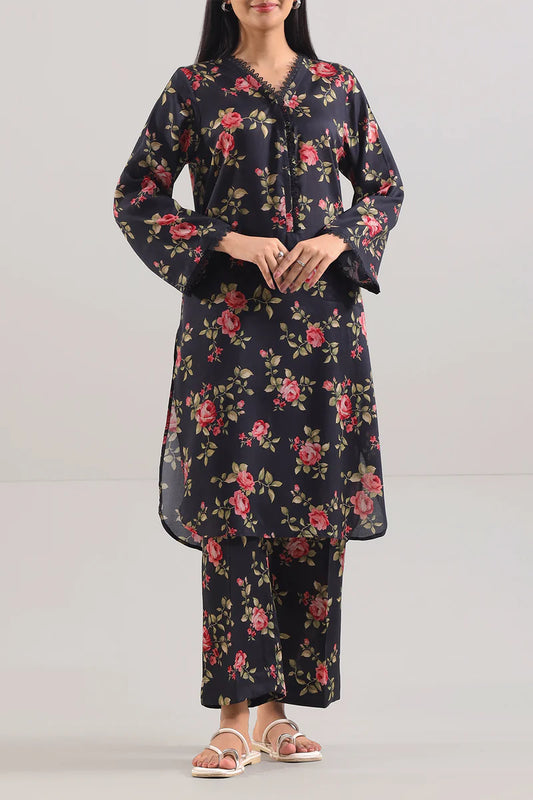 Printed Silk Touch Stitched 2 Piece (Shirt/Trouser)