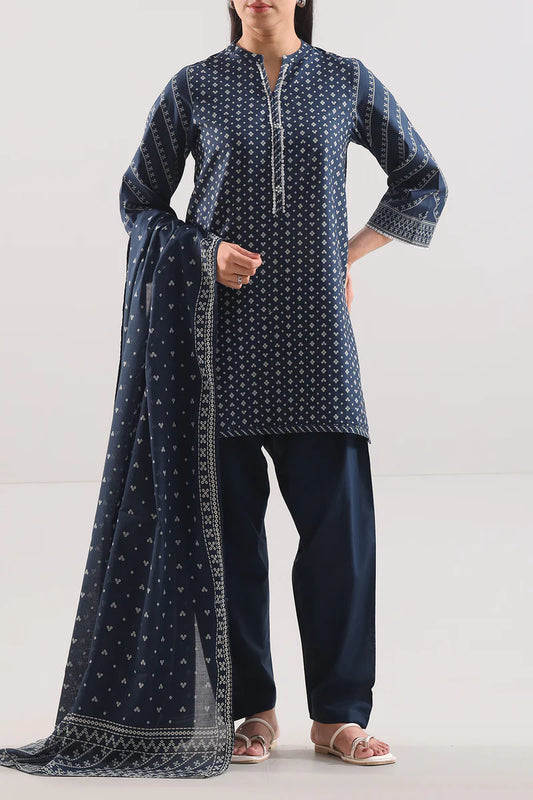 Printed Lawn Stitched 3 Piece