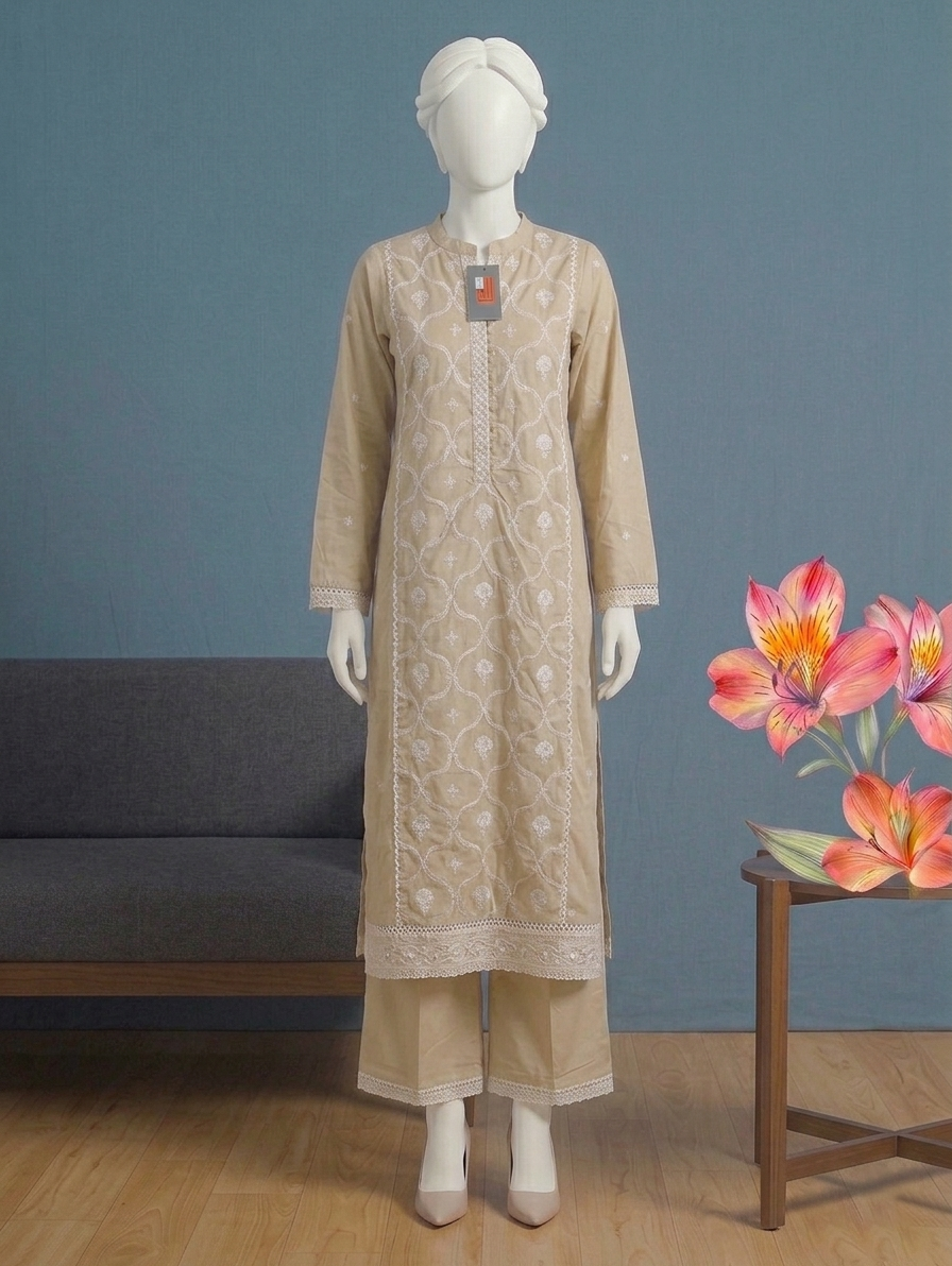 3 Pcs | Luxury Lawn | Shirt With Trousers & Dupatta