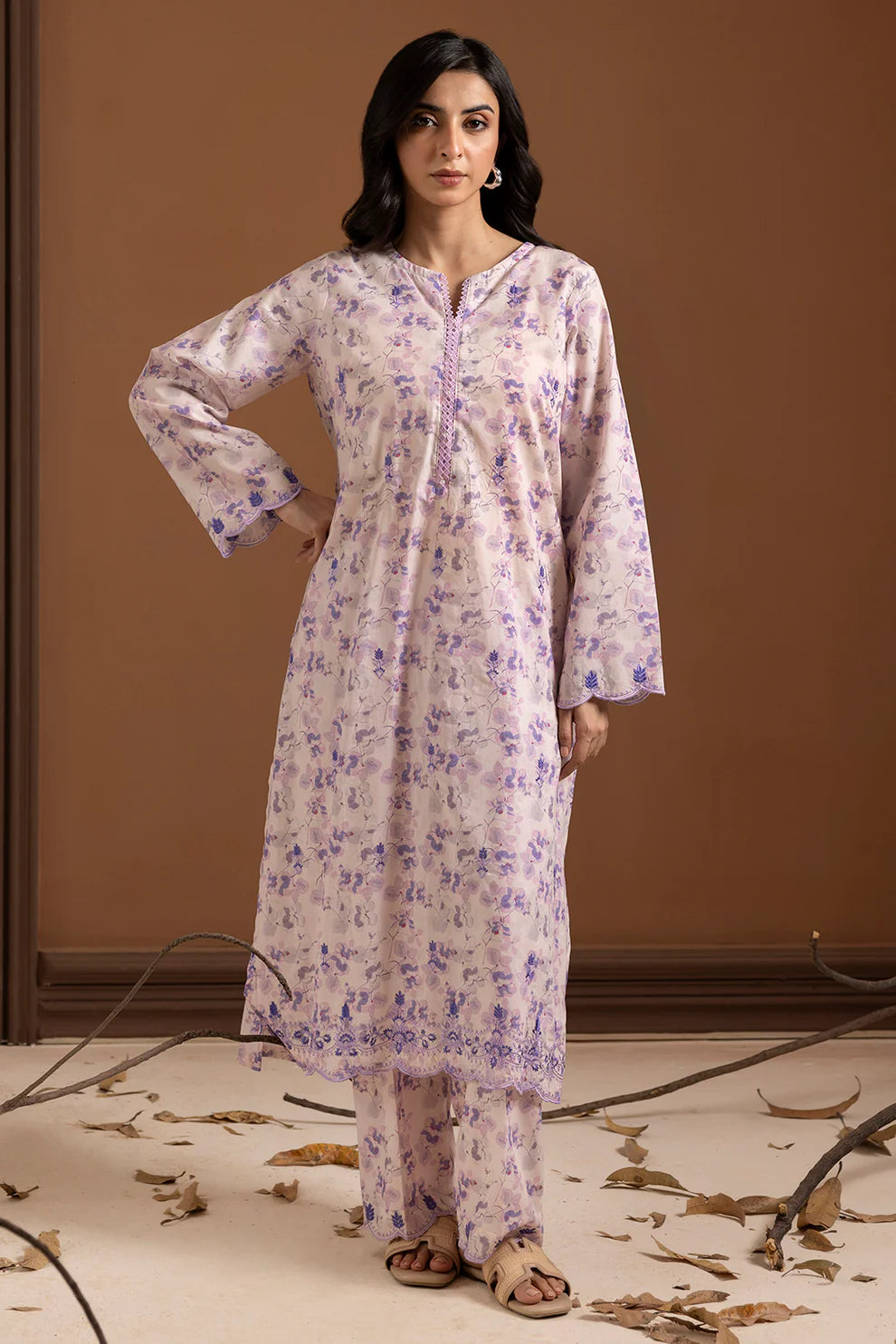 2PCS | Lawn | Embroidered Kurta Trouser