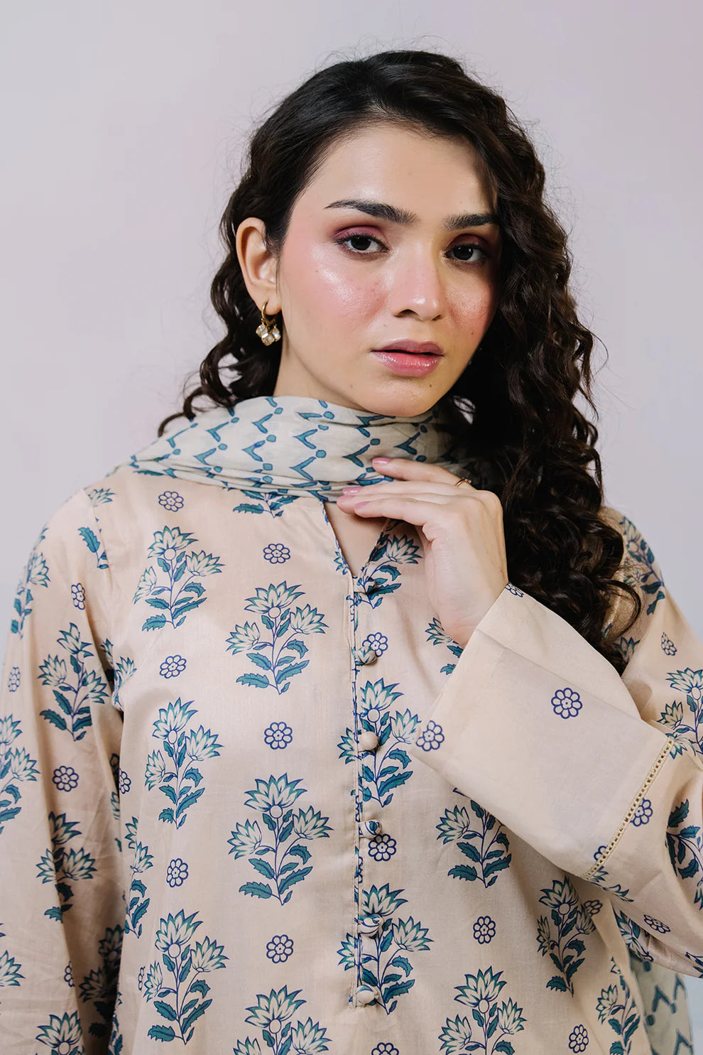 3PCS | Lawn |Kurta Dupatta Trouser