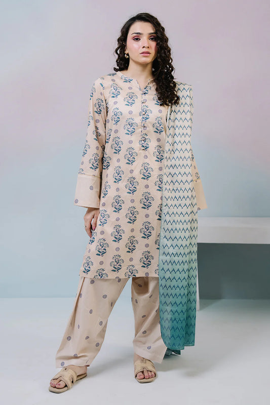 3PCS | Lawn |Kurta Dupatta Trouser