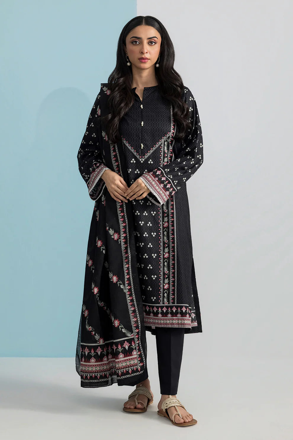 3 PCS PRINT LAWN
