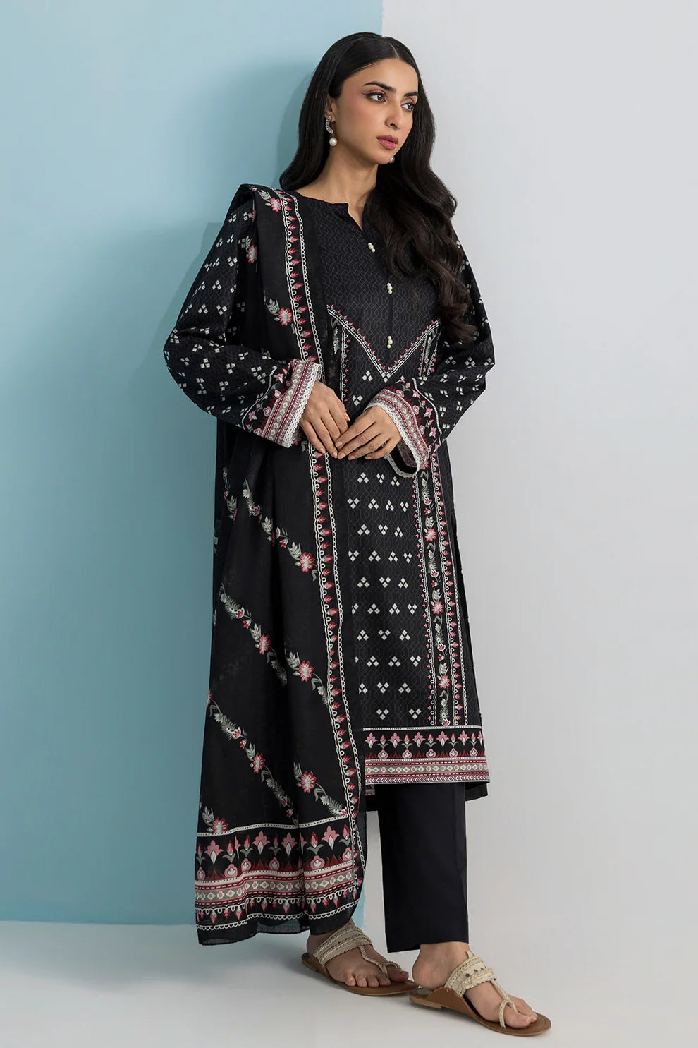 3 PCS PRINT LAWN