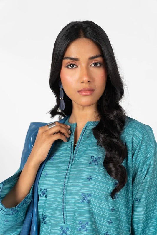 2 Pc Outfit - Shirt & Dupatta
