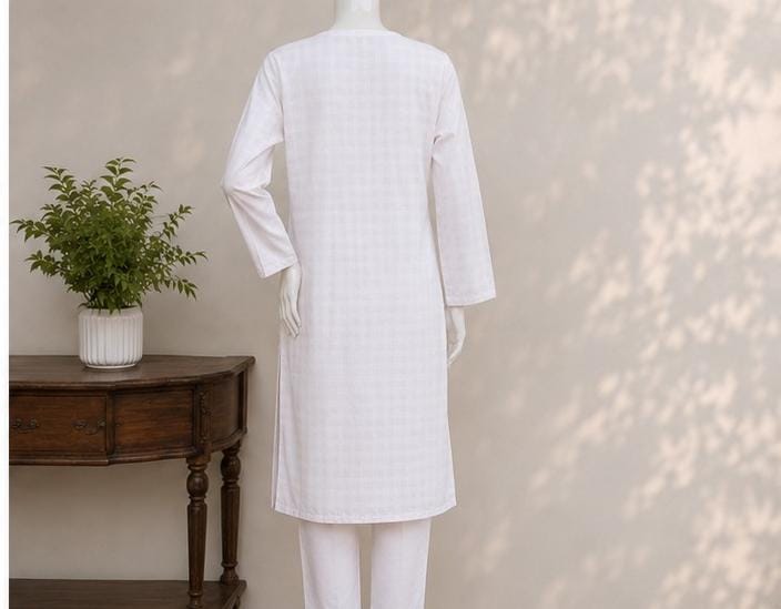 Zellbury | White Self Strep | 1 Piece Shirt Only