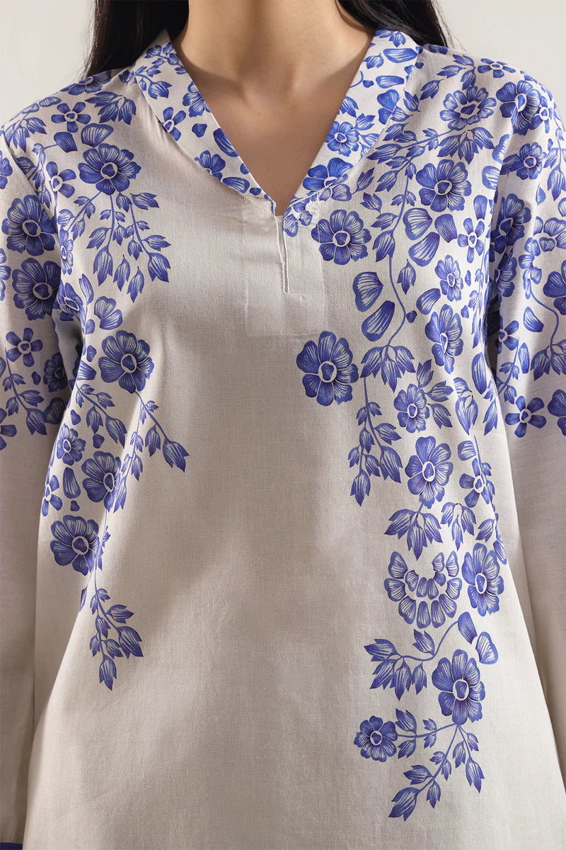 Printed Lawn Stitched 2 Piece (Shirt/Trouser)