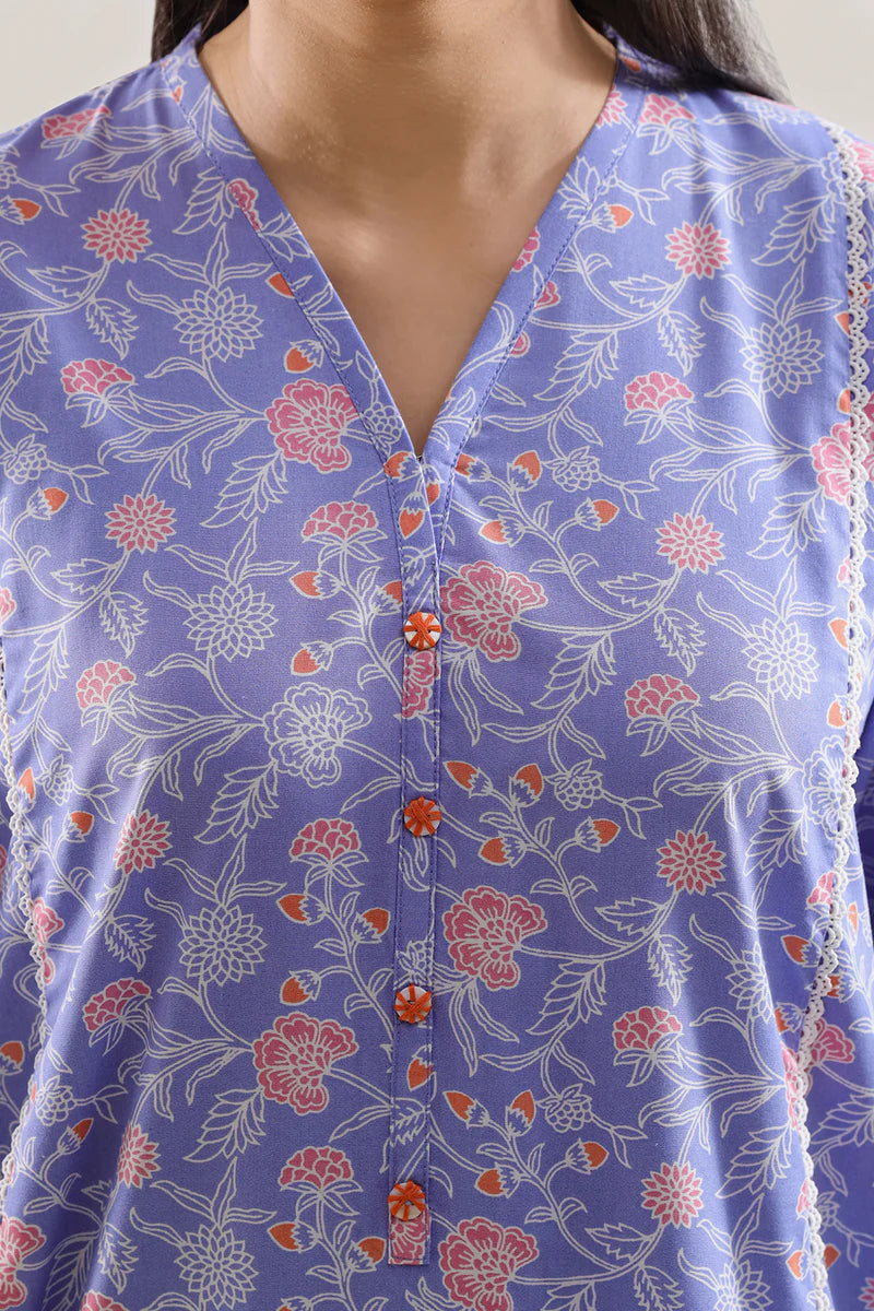 Printed Soft Touch Cotton Stitched 2 Piece (Shirt/Trouser)