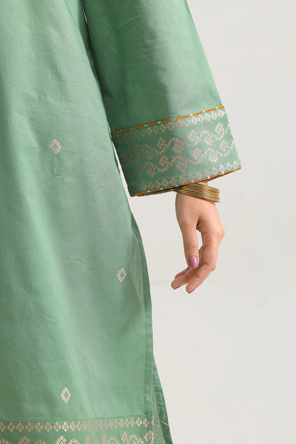 Cotton Jacquard Stitched 2 Piece (Shirt/Trouser)
