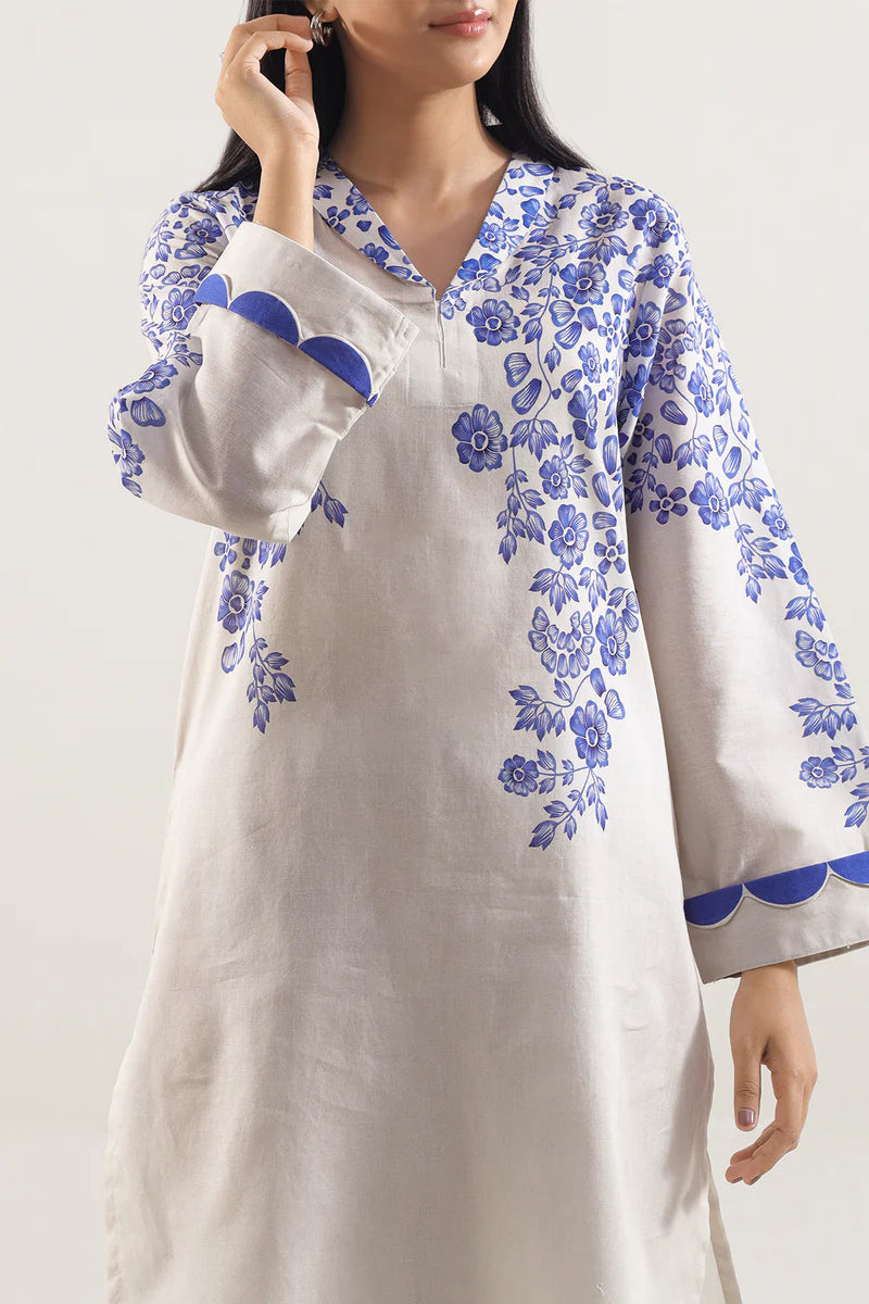 Printed Lawn Stitched 2 Piece (Shirt/Trouser)