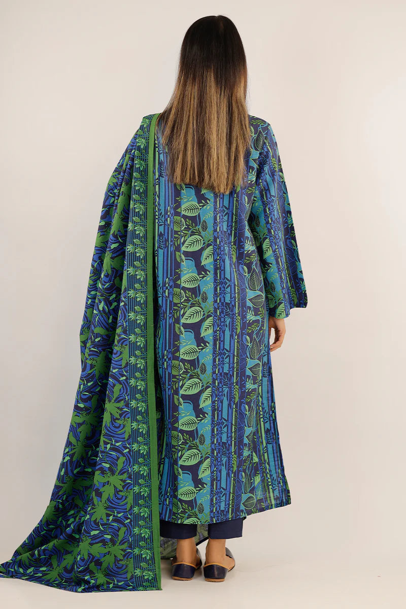 Printed Khaddar Stitched 2 Piece (Shirt/Trouser)