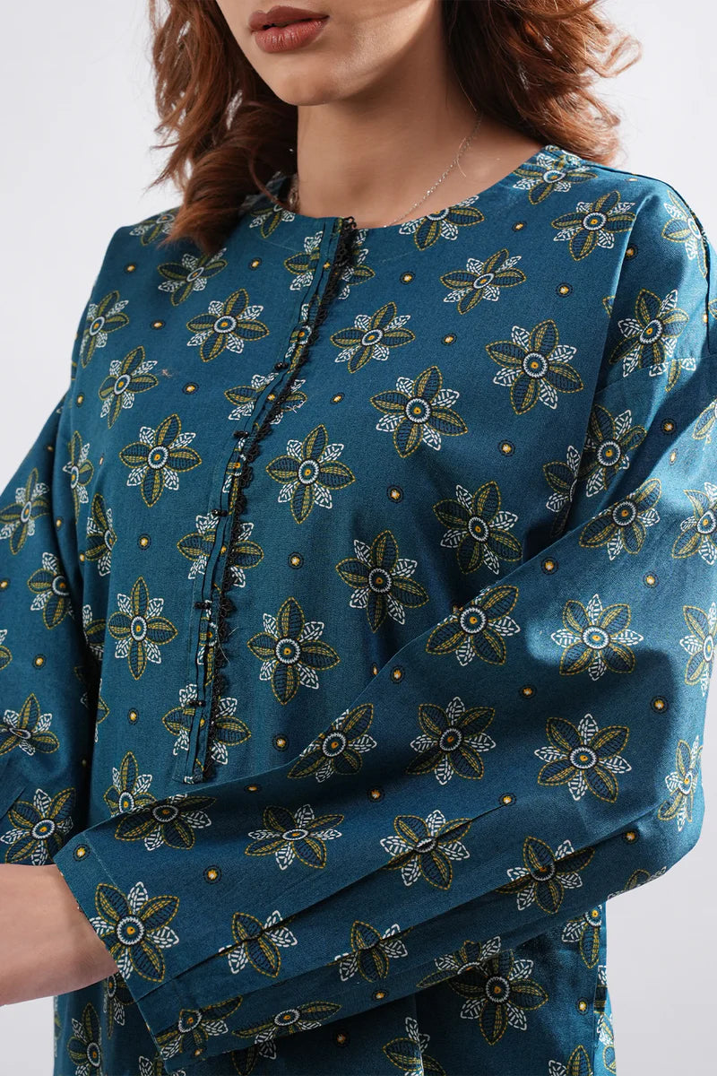 Printed Lawn Stitched 2 Piece (Shirt/Trouser)