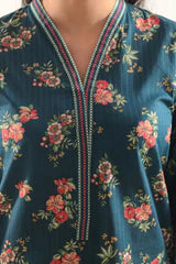 Printed Strip Lawn Stitched 2 Piece (Shirt/Trouser)