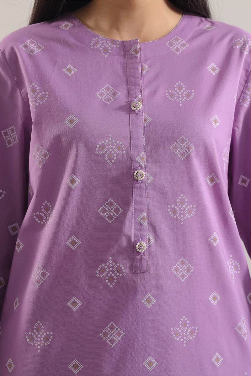 Printed Lawn Stitched 2 Piece (Shirt/Trouser).