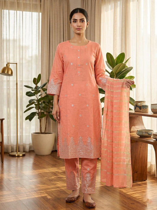 2 Pc Outfit - Shirt & Dupatta
