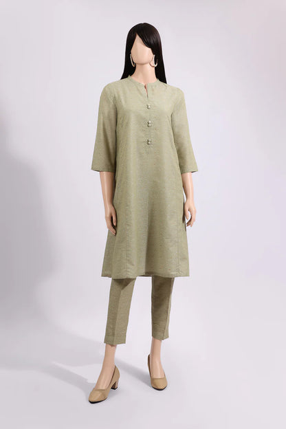Cotton Jacquard Stitched 2 Piece (Shirt/Trouser)