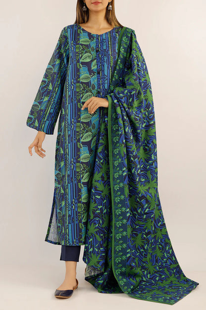 Printed Khaddar Stitched 2 Piece (Shirt/Trouser)
