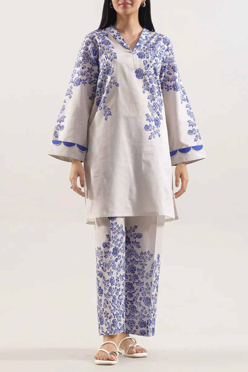 Printed Lawn Stitched 2 Piece (Shirt/Trouser)