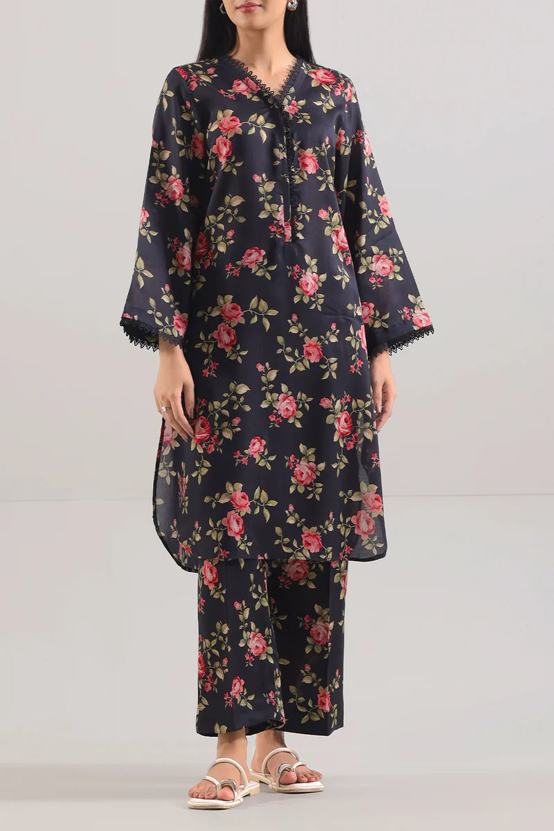 Printed Silk Touch Stitched 2 Piece (Shirt/Trouser)