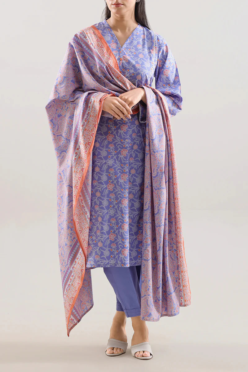 Printed Soft Touch Cotton Stitched 2 Piece (Shirt/Trouser).