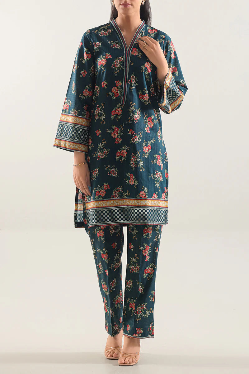 Printed Strip Lawn Stitched 2 Piece (Shirt/Trouser).