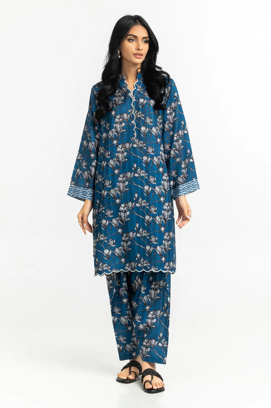 Textured Dobby Printed 2Pieces