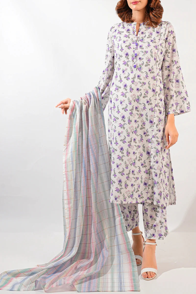 Printed Easy Care Weave Stitched 2Piece (Shirt/Trouser)