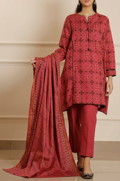 Printed Khaddar Stitched 2 Piece (Shirt/Trouser)