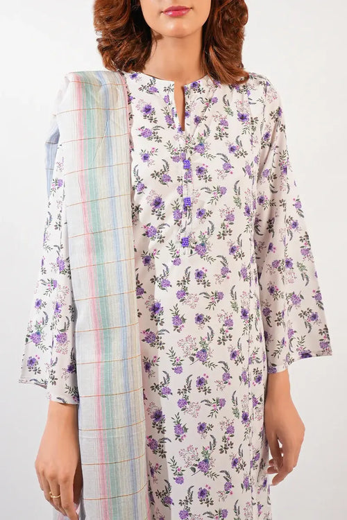 Printed Easy Care Weave Stitched 2Piece (Shirt/Trouser).