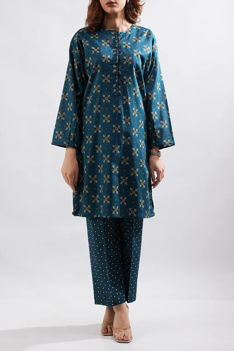 Printed Lawn Stitched 2 Piece (Shirt/Trouser).