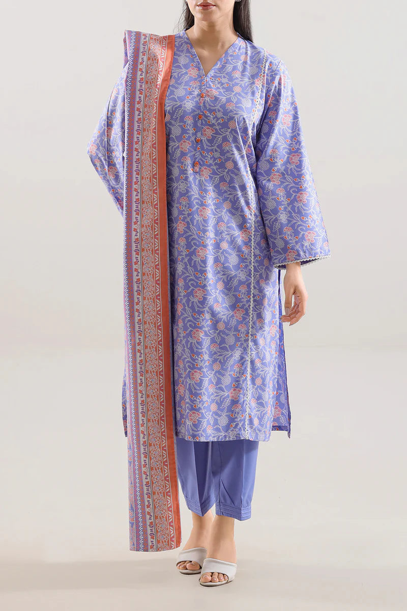 Printed Soft Touch Cotton Stitched 2 Piece (Shirt/Trouser)