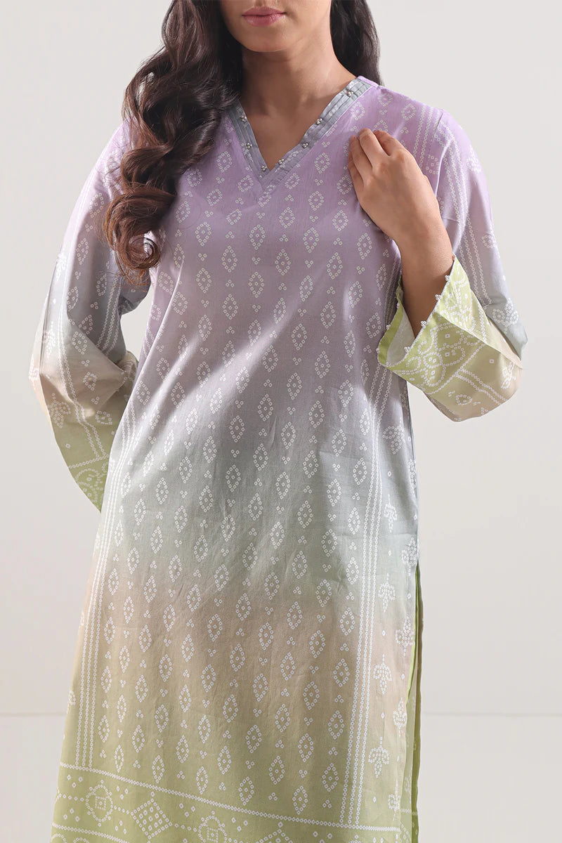Printed Lawn Stitched 2 Piece (Shirt/Trouser).
